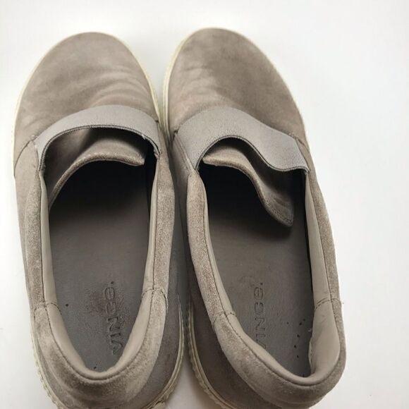 Vince Slip On Beige Suede Sneakers - Picture 4 of 6